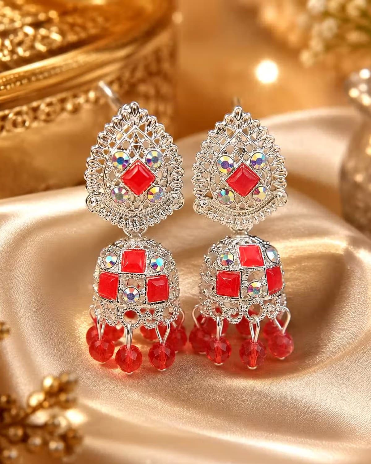 Premium Ethnic Dangler Jhumka Earrings for Women | Traditional Party Wear Fashion Jewellery