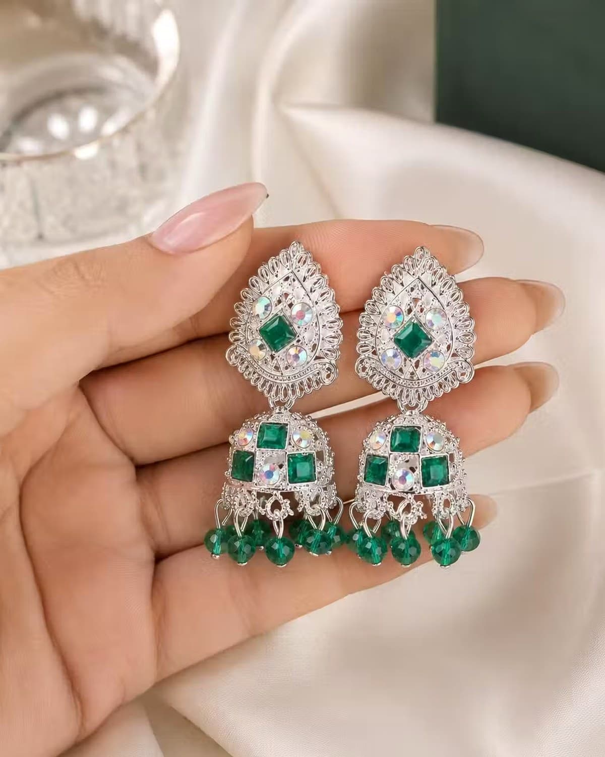 Stylish Ethnic Jhumka Earrings for Women & Girls | Party Wear Traditional Dangler Earrings