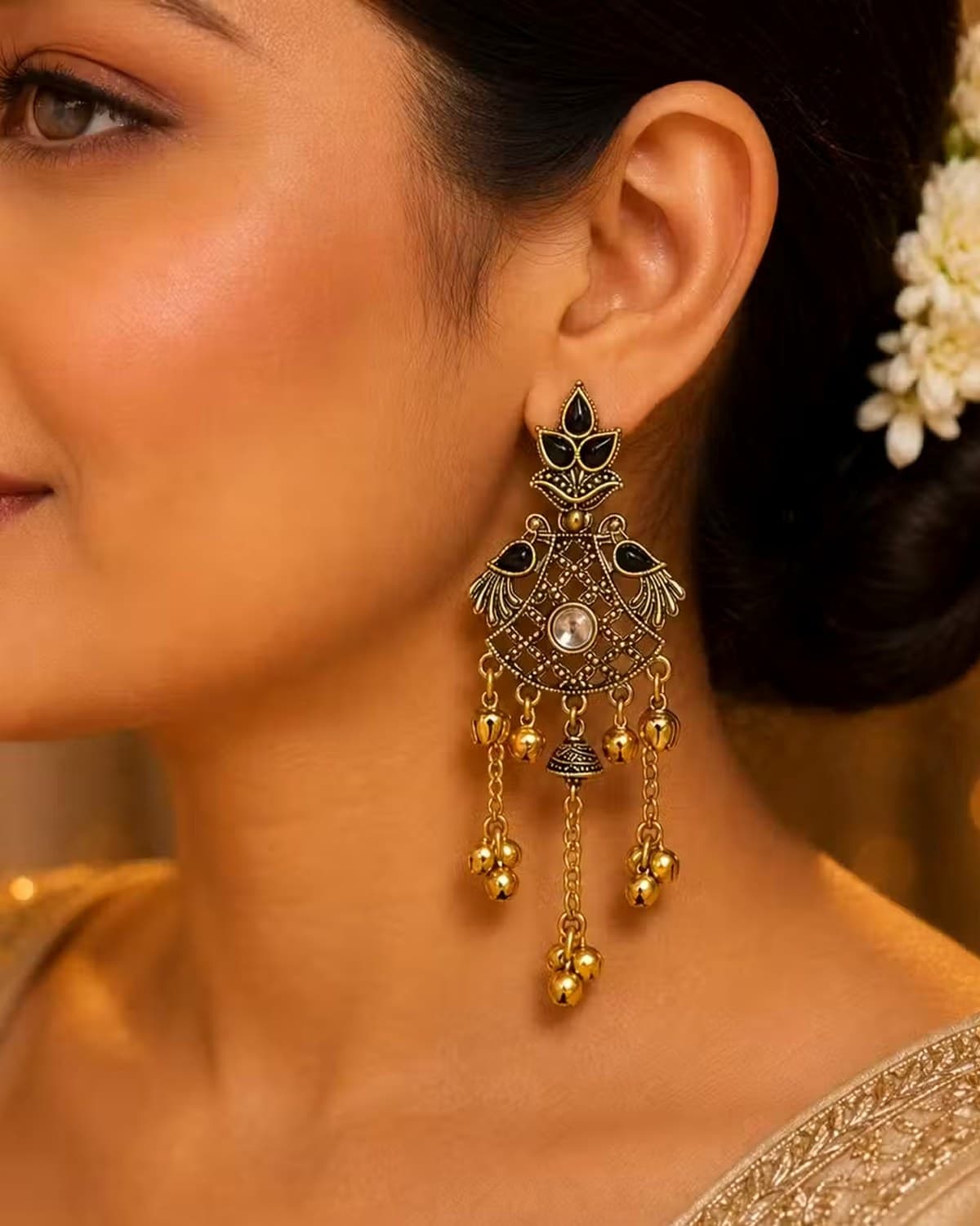 Kashmiri Style Traditional Earrings for Women